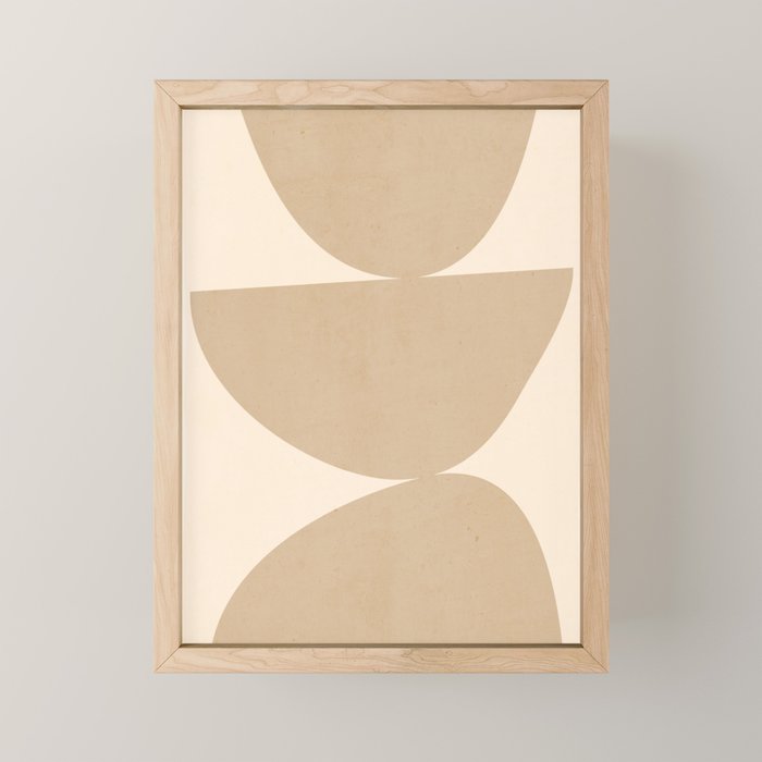 Modern Abstract Minimal Shapes 197 Mini Art Print Gallery Image 1