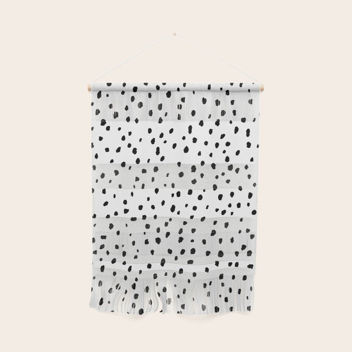 Speckle Dalmatian Pattern (black/white) Wall Hanging Gallery Image 1