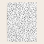 Speckle Dalmatian Pattern (black/white) Poster Gallery Image 4