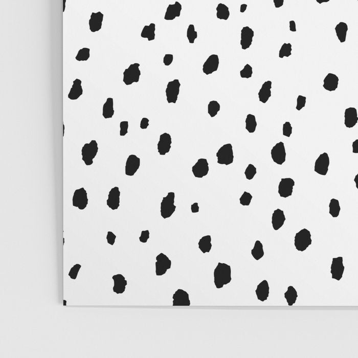 Speckle Dalmatian Pattern (black/white) Poster Gallery Image 3