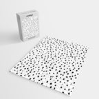 Speckle Dalmatian Pattern (black/white) Jigsaw Puzzle Gallery Image 2