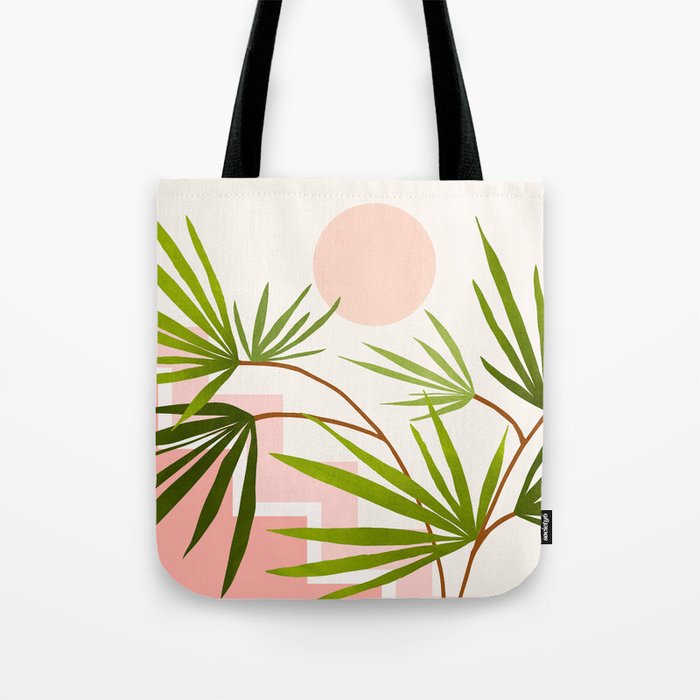 Summer in Belize Abstract Landscape Tote Bag Gallery Image 1