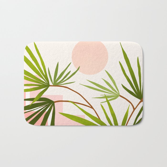 Summer in Belize Abstract Landscape Bath Mat Gallery Image 1