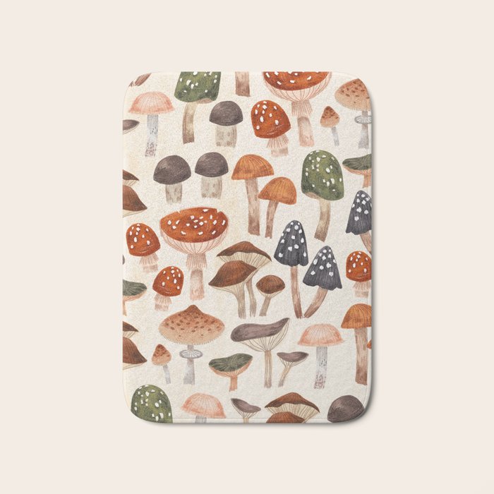 Mushrooms Bath Mat Gallery Image 1