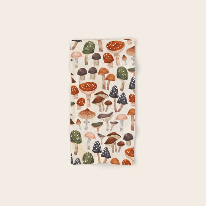 Mushrooms Bath Towel Gallery Image 1