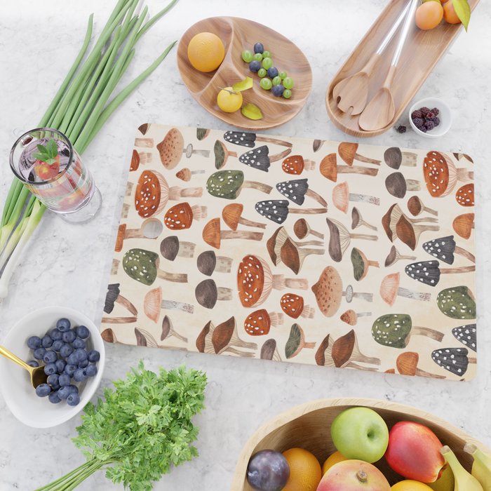 Mushrooms Cutting Board Gallery Image 2