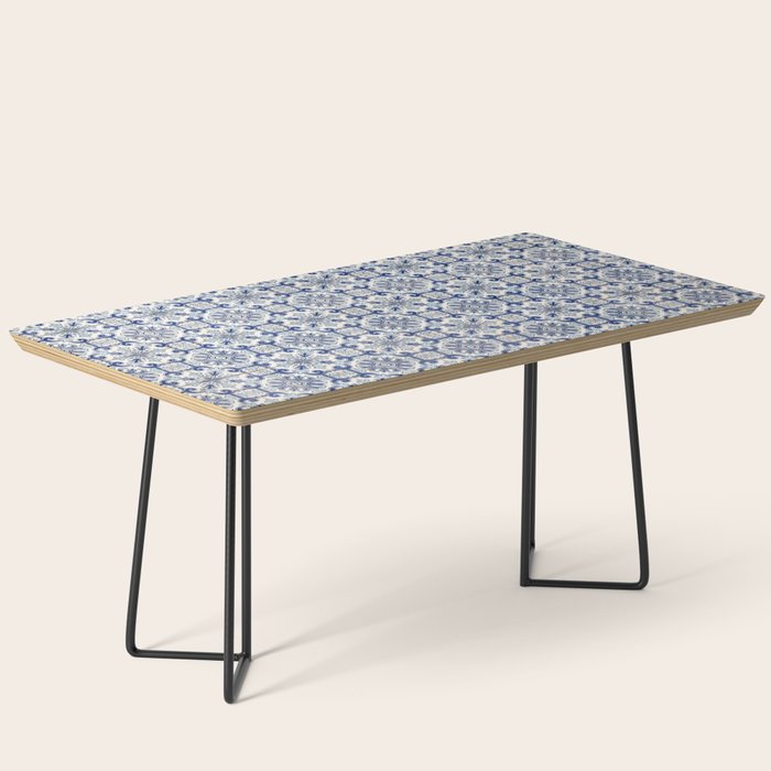 Portuguese tiles pattern blue Coffee Table Gallery Image 1