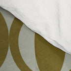 Retro Orbit Brown Olive - Mid Century Modern Geometric Comforter Gallery Image 4