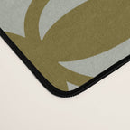 Retro Orbit Brown Olive - Mid Century Modern Geometric Desk Mat Gallery Image 4
