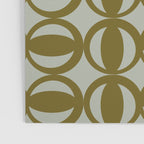 Retro Orbit Brown Olive - Mid Century Modern Geometric Poster Gallery Image 3