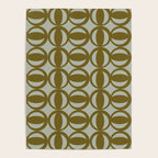 Retro Orbit Brown Olive - Mid Century Modern Geometric Poster Gallery Image 4