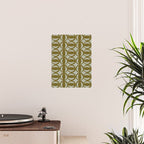 Retro Orbit Brown Olive - Mid Century Modern Geometric Poster Gallery Image 2