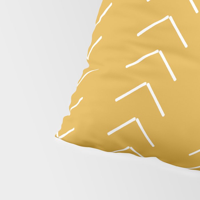 Mudcloth II (Mustard Yellow) Pillow Sham Gallery Image 4