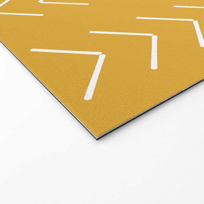 Mudcloth II (Mustard Yellow) Welcome Mat Gallery Image 2