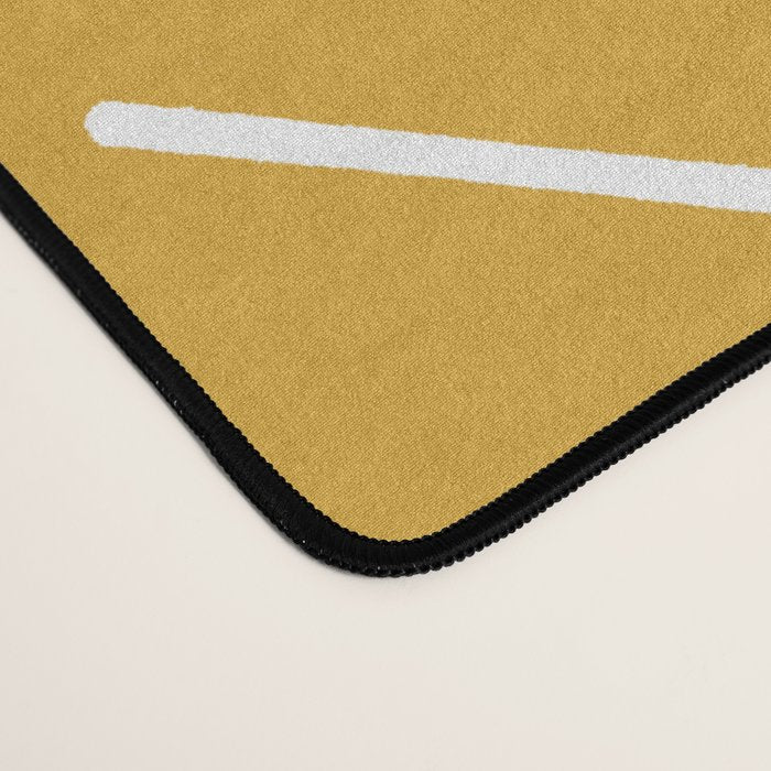 Mudcloth II (Mustard Yellow) Desk Mat Gallery Image 4
