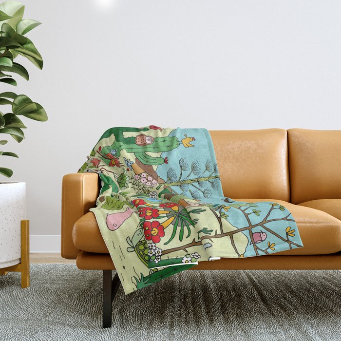 Arizona Desert Museum Throw Blanket Gallery Image 1
