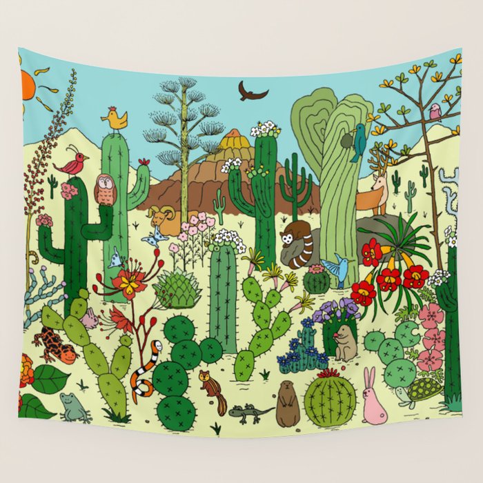 Arizona Desert Museum Wall Tapestry Gallery Image 4