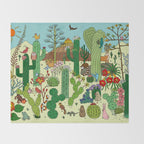 Arizona Desert Museum Throw Blanket Gallery Image 2
