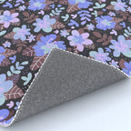 Hibiscus lilac pattern Rug Gallery Image 4