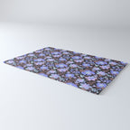 Hibiscus lilac pattern Rug Gallery Image 3
