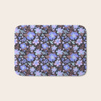 Hibiscus lilac pattern Bath Mat Gallery Image 1