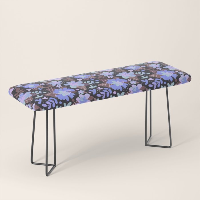 Hibiscus lilac pattern Bench Gallery Image 1