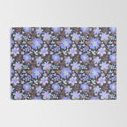 Hibiscus lilac pattern Rug Gallery Image 2