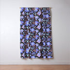 Hibiscus lilac pattern Window Curtain Gallery Image 3