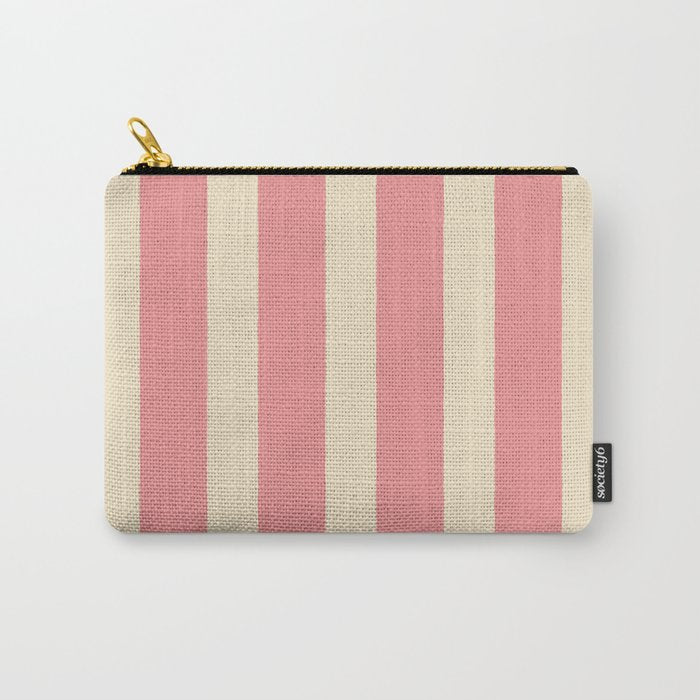 Simple Stripes Pattern - Pink  Carry All Pouch Gallery Image 1