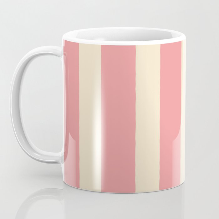Simple Stripes Pattern - Pink  Coffee Mug Gallery Image 3