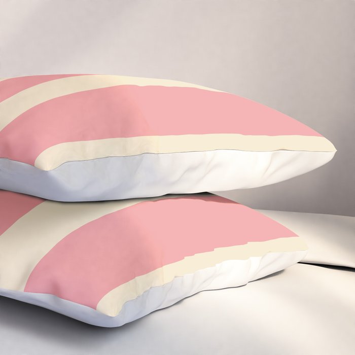 Simple Stripes Pattern - Pink  Pillow Sham Gallery Image 3