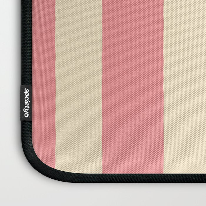 Simple Stripes Pattern - Pink  Laptop Sleeve Gallery Image 3