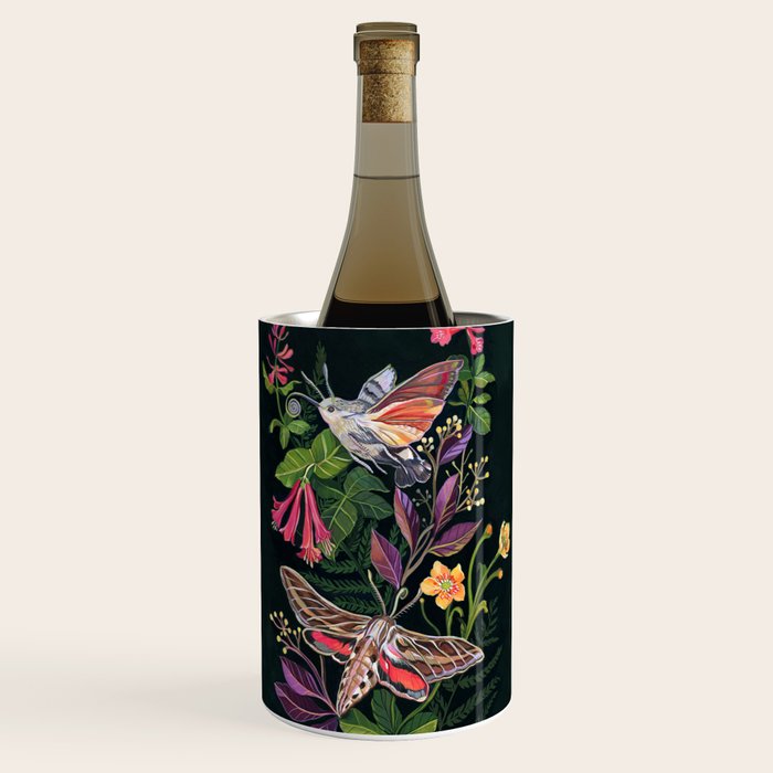 Hummingbird Moth Wine Chiller Gallery Image 3