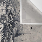 Native American Wolf Wall Tapestry Gallery Image 3