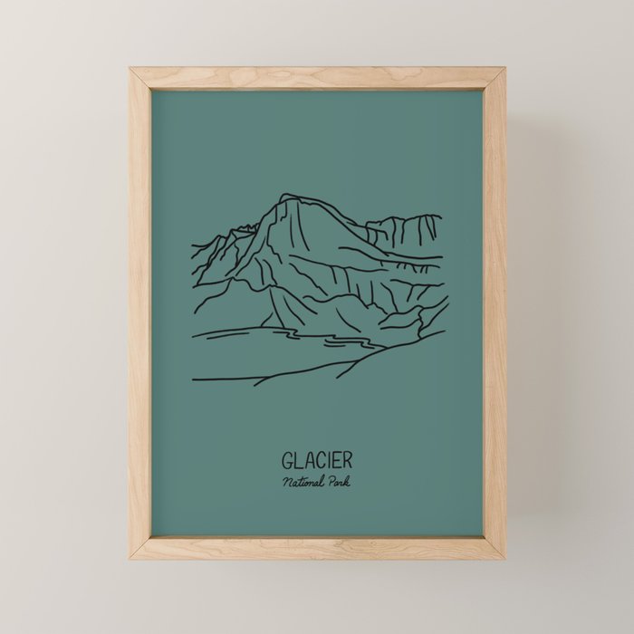 Glacier National Park Mini Art Print Gallery Image 1