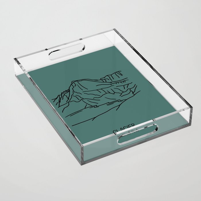 Glacier National Park Acrylic Tray Gallery Image 1