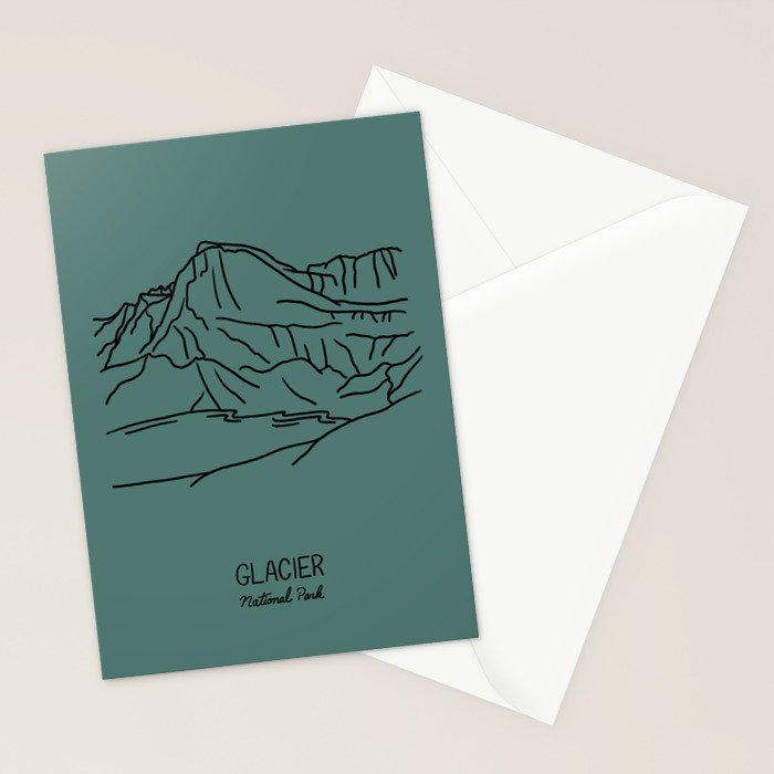 Glacier National Park Stationery Card Gallery Image 2