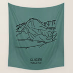 Glacier National Park Wall Tapestry Gallery Image 4