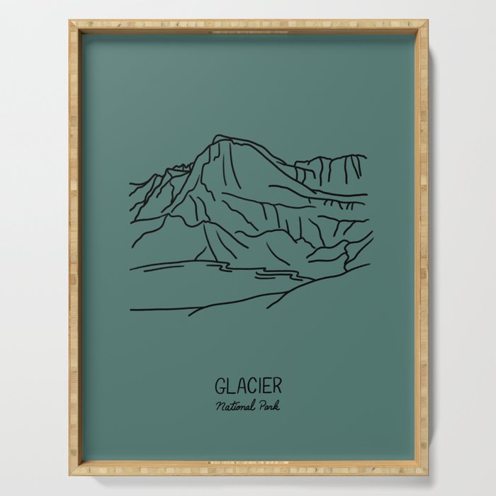 Glacier National Park Serving Tray Gallery Image 1