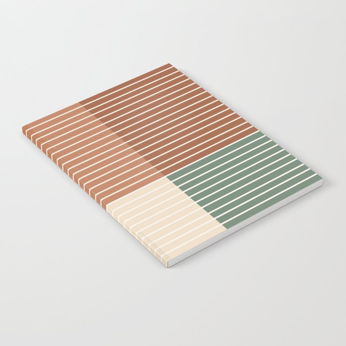 Color Block Line Abstract XXVII Notebook Gallery Image 1