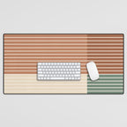 Color Block Line Abstract XXVII Desk Mat Gallery Image 1