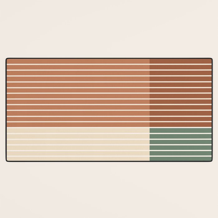 Color Block Line Abstract XXVII Desk Mat Gallery Image 3