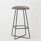 Mid Century Modern Beige and Black  Stool Gallery Image 1