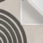 Mid Century Modern Beige and Black  Wall Tapestry Gallery Image 3