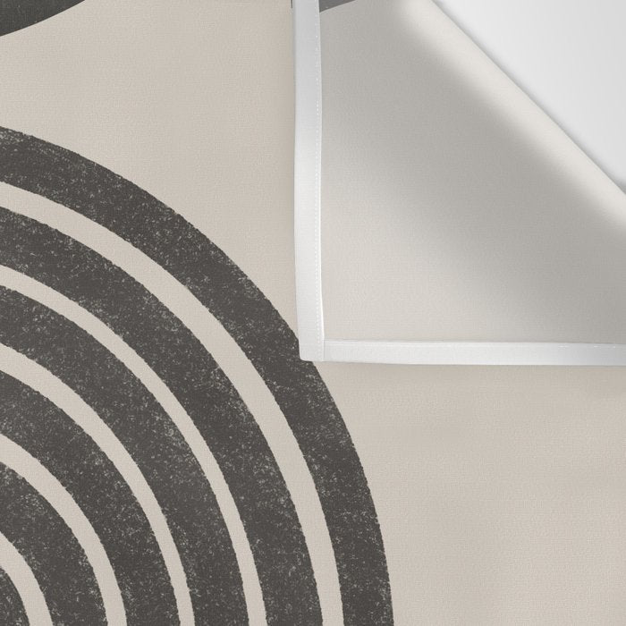 Mid Century Modern Beige and Black  Wall Tapestry Gallery Image 3