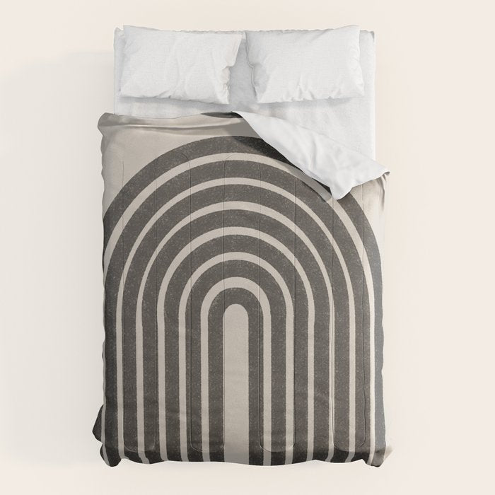 Mid Century Modern Beige and Black  Comforter Gallery Image 6