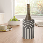 Mid Century Modern Beige and Black  Wine Chiller Gallery Image 4