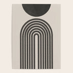 Mid Century Modern Beige and Black  Poster Gallery Image 4