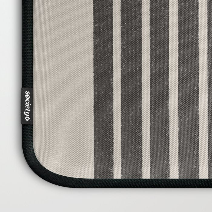 Mid Century Modern Beige and Black  Laptop Sleeve Gallery Image 3