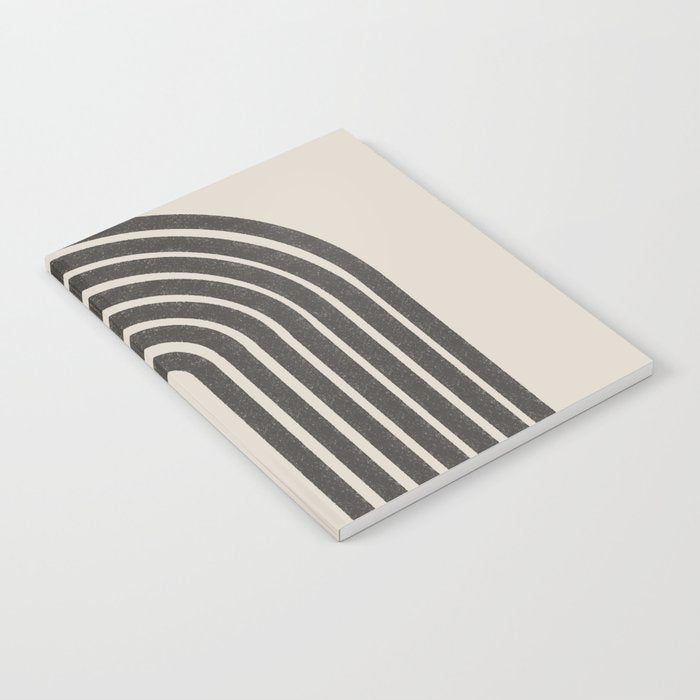 Mid Century Modern Beige and Black  Notebook Gallery Image 1
